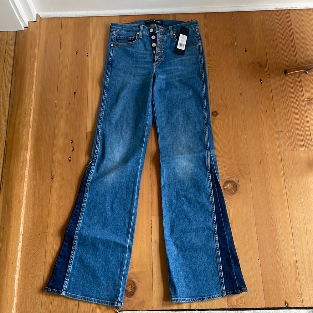 Veronica Beard Kiley High Rise wide leg size 28